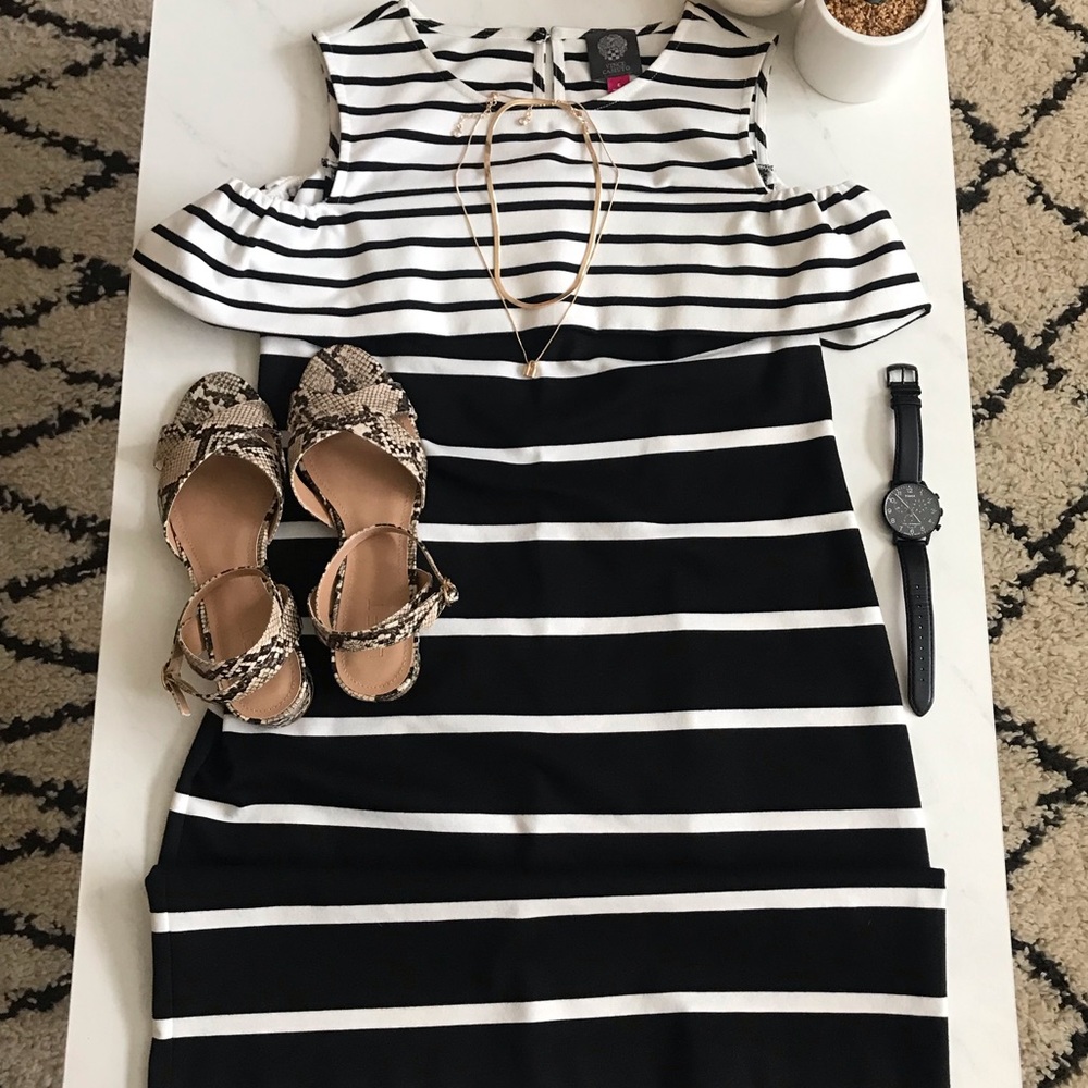 Vince Camuto Cold Shoulder Dress